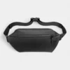 The Aviemore - The Aviemore nylon bum bag in black, front view The Aviemore nylon bum bag in black, front view