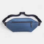The Aviemore nylon bum bag in blue, front view