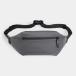 The Aviemore nylon bum bag in grey, front view