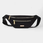 The Grasmere bum bag in black, front view