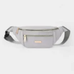 The Grasmere bum bag in lilac, front view