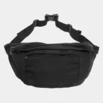 The Keswick canvas bum bag in black, front view