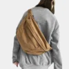 The Keswick - The Keswick canvas bum bag in brown, back view The Keswick canvas bum bag in brown, back view