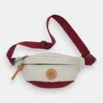 The Padstow two-tone belt bag in beige, front view