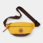 The Padstow two-tone belt bag in yellow, front view
